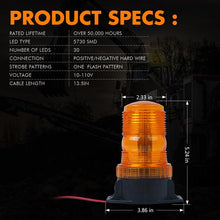 Load image into Gallery viewer, Xprite Compact 30 LED Beacon Strobe Light - G1 (Screw Mounted) / G2 (Magnetic or Permanent) - G1 (Screw Mounted) Alternate Image