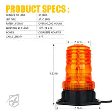 Load image into Gallery viewer, Xprite Compact 30 LED Beacon Strobe Light - G1 (Screw Mounted) / G2 (Magnetic or Permanent) - G1 (Screw Mounted) Alternate Image