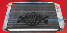 Load image into Gallery viewer, CSF Universal Triple Pass R1 Competition Radiator [w/ AN fittings] Aluminum 8023 Alternate Image