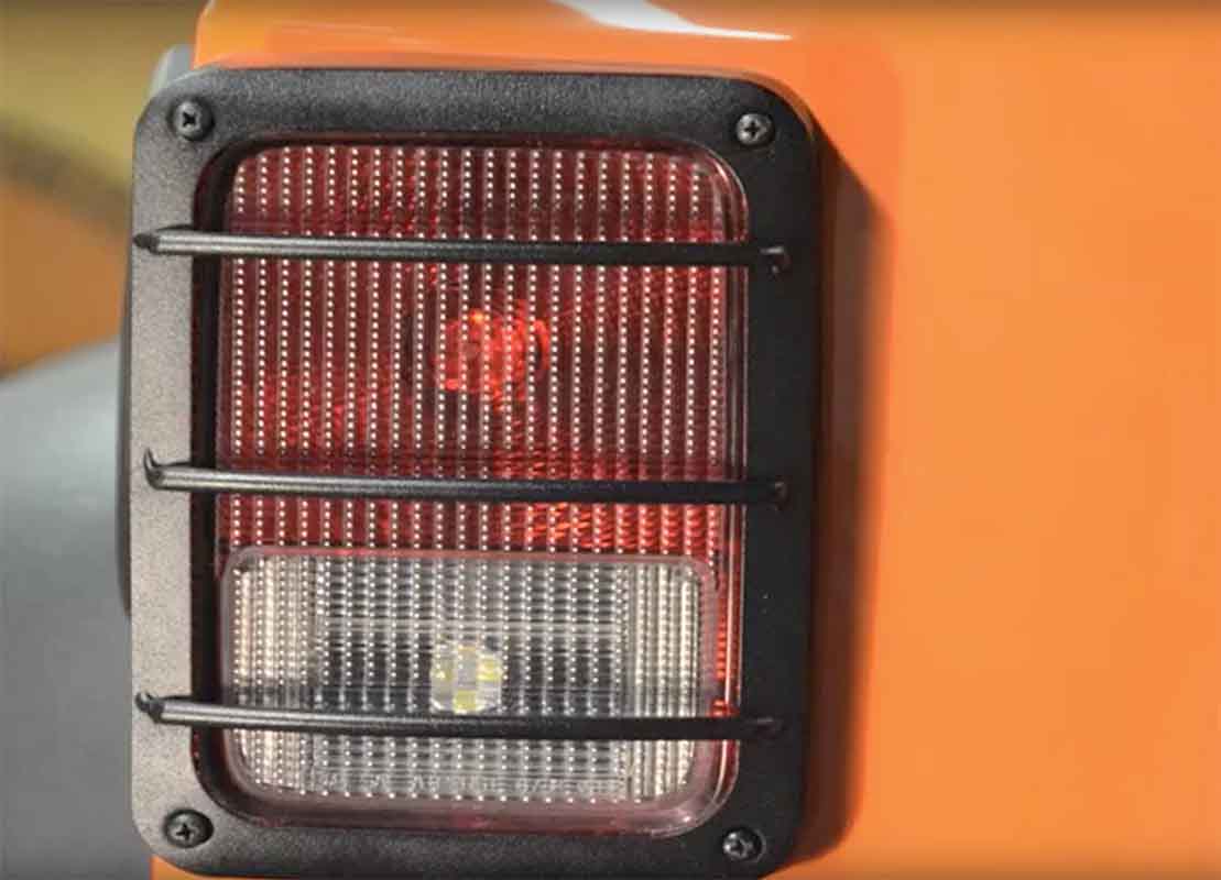 Kentrol 80709 Heritage Tail Light Guards For 1976-06 CJ, YJ And TJ Jeeps