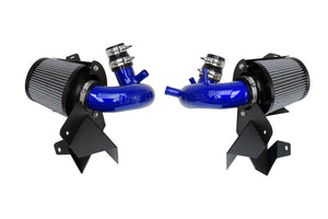 471.19 HPS Short Ram Air Intake Hyundai Genesis G70 3.3L V6 Twin Turbo (2019-2021) Blue / Polish / Red / Black - Redline360