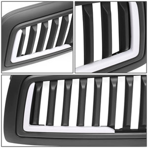 DNA Grill Dodge Ram 1500 (09-12) [Badgeless Vertical Slat Style] Glossy Black or Matte Black