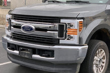 Load image into Gallery viewer, 476.00 AlphaRex Projector Headlights Ford Super Duty Series [Pro Series - Switchback DRL &amp; Sequential Signal] (17-19) Jet Black / Black / Chrome - Redline360 Alternate Image