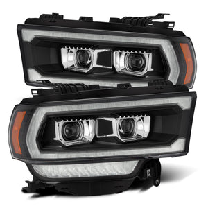 651.00 AlphaRex Projector Headlights Dodge Ram 2500 (2019-2021) Pro Series - Sequential Turn - Alpha-Black/Black - Redline360