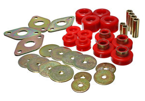 109.98 Energy Suspension Body Mount Bushing Set Toyota Tacoma (05-13) Red or Black - Redline360