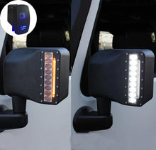 Load image into Gallery viewer, Xprite Clear Lens LED Side Mirror Jeep Wrangler (2007-2018) w/ Spot Lights and Turn Signal Lights - Clear / Smoke - Clear Alternate Image