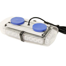 Load image into Gallery viewer, Xprite Beta Series 12W LED Rooftop Strobe Light with Magnetic Base - Blue/Red/Red-Blue/White/White-Amber/Amber - Blue Alternate Image