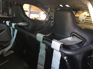 229.00 Cipher Seat Belt Harness Bar Acura TSX (04-08) Black / Silver - Redline360