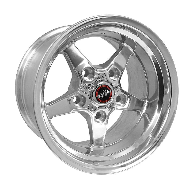 244.77 Race Star Wheels Drag Star (15x10, 5x115, +19.0 Offset) Black Chrome or Polished - Redline360