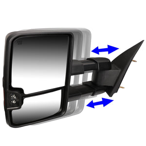 DNA Towing Mirrors GMC Yukon (03-06) Black or Chrome + Optional Signal Light + Powered or Manual