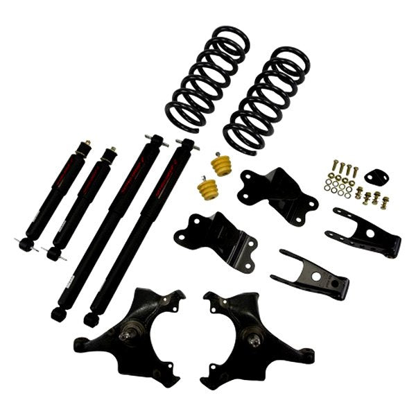 815.04 Belltech Lowering Kit Chevy Silverado / GMC Sierra C1500 Std Cab / Short Bed (88-91) Front And Rear - w/o or w/ Shocks - Redline360