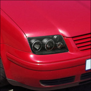 169.95 Spec-D Projector Headlights VW Jetta MK4 (99-05) w/ LED Halo - Black or Chrome - Redline360