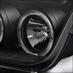169.95 Spec-D Projector Headlights VW Jetta MK4 (99-05) w/ LED Halo - Black or Chrome - Redline360