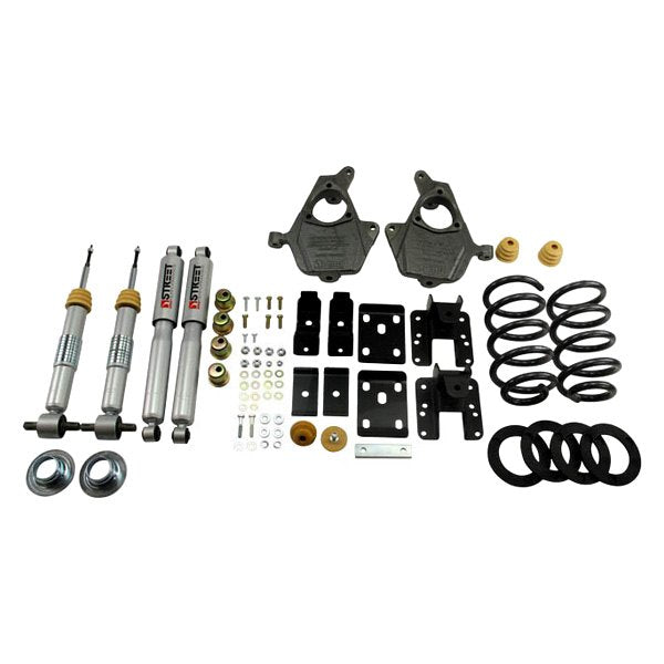 1216.33 Belltech Lowering Kit Chevy Silverado / GMC Sierra 2WD Ext. & Crew Cab (14-15) Front And Rear - w/ or w/o Shocks - Redline360