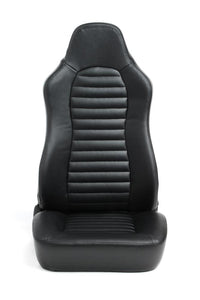 479.00 Cipher Auto Black Synthetic Leather Racing Seats (Pair) Jeep Off Road Leatherette - Redline360