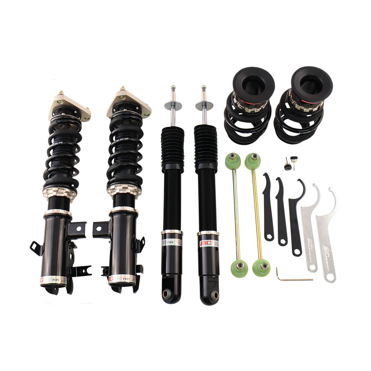 BC Racing Coilovers Honda Civic Si (2014-2015) w/ Front Camber Plates ...