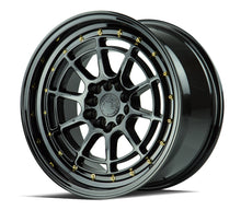 Load image into Gallery viewer, 139.75 Aodhan AH04 Wheels (15x8 4x100/4x114.3 +20 Offset) Black / Silver - Redline360 Alternate Image