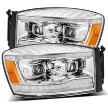 Load image into Gallery viewer, 780.00 AlphaRex Dual LED Projector Headlights Dodge Ram (06-08) LUXX Series - Sequential Turn Signal -  Black / Chrome - Redline360 Alternate Image