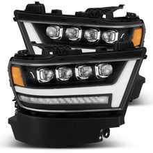 Load image into Gallery viewer, 1305.00 AlphaRex Quad 3D LED Projector Headlights Ram 1500 [Nova Series - Sequential Signal] (19-20) Jet Black / Black / Chrome - Redline360 Alternate Image