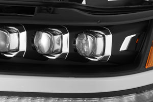 1305.00 AlphaRex Quad 3D LED Projector Headlights Ram 1500 [Nova Series - Sequential Signal] (19-20) Jet Black / Black / Chrome - Redline360