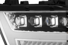 Load image into Gallery viewer, 1305.00 AlphaRex Quad 3D LED Projector Headlights Ram 1500 [Nova Series - Sequential Signal] (19-20) Jet Black / Black / Chrome - Redline360 Alternate Image