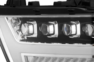 1305.00 AlphaRex Quad 3D LED Projector Headlights Ram 1500 [Nova Series - Sequential Signal] (19-20) Jet Black / Black / Chrome - Redline360