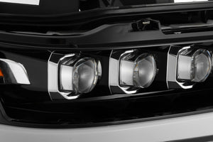 1305.00 AlphaRex Quad 3D LED Projector Headlights Ram 1500 [Nova Series - Sequential Signal] (19-20) Jet Black / Black / Chrome - Redline360