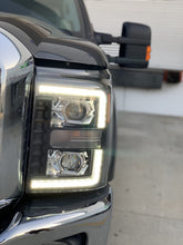 Load image into Gallery viewer, 505.00 AlphaRex Projector Headlights Ford F250 F350 F450 F550 (11-16) Pro Series - Switchback DRL &amp; Sequential Turn Signal - Black / Chrome - Redline360 Alternate Image