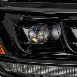 1350.00 AlphaRex Quad 3D LED Projector Headlights Ford Ranger (2019-2021) [Nova Series - DRL Light Tube] Alpha-Black/Black - Redline360