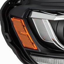 Load image into Gallery viewer, AlphaRex Dual LED Projector Headlights Ford Ranger (2019-2021) LUXX Series w/ Sequential Turn Signal - Alpha Black / Black - Alpha Black Alternate Image
