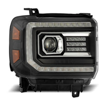 Load image into Gallery viewer, AlphaRex Projector Headlights GMC Sierra (2014-2018) Pro Series - Sequential Turn - Alpha-Black/Black - Alpha-Black / No Converter (14-18 w/ Halogen) Alternate Image