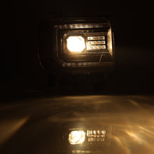 Load image into Gallery viewer, AlphaRex Projector Headlights GMC Sierra (2014-2018) Pro Series - Sequential Turn - Alpha-Black/Black - Alpha-Black / No Converter (14-18 w/ Halogen) Alternate Image