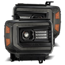 Load image into Gallery viewer, AlphaRex Projector Headlights GMC Sierra (2014-2018) Pro Series - Sequential Turn - Alpha-Black/Black - Alpha-Black / No Converter (14-18 w/ Halogen) Alternate Image