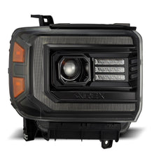Load image into Gallery viewer, AlphaRex Projector Headlights GMC Sierra (2014-2018) Pro Series - Sequential Turn - Alpha-Black/Black - Alpha-Black / No Converter (14-18 w/ Halogen) Alternate Image