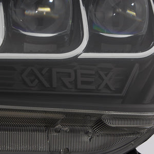 1099.00 AlphaRex Quad 3D LED Projector Headlights Toyota 4Runner (2010-2013) [Nova Series - DRL Light Tube] Alpha-Black/Black - Redline360