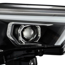 Load image into Gallery viewer, AlphaRex Dual LED Projector Headlights Toyota 4Runner [LUXX Series - Sequential Turn Signal] (14-20) Alpha-Black / Black / Chrome - Alpha-Black Alternate Image