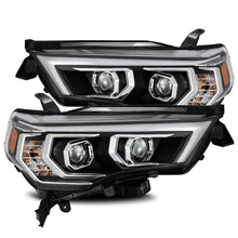 Load image into Gallery viewer, AlphaRex Dual LED Projector Headlights Toyota 4Runner [LUXX Series - Sequential Turn Signal] (14-20) Alpha-Black / Black / Chrome - Black Alternate Image