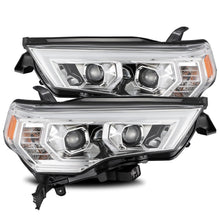 Load image into Gallery viewer, AlphaRex Dual LED Projector Headlights Toyota 4Runner [LUXX Series - Sequential Turn Signal] (14-20) Alpha-Black / Black / Chrome - Chrome Alternate Image