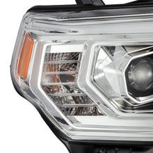 Load image into Gallery viewer, AlphaRex Dual LED Projector Headlights Toyota 4Runner [LUXX Series - Sequential Turn Signal] (14-20) Alpha-Black / Black / Chrome - Alpha-Black Alternate Image