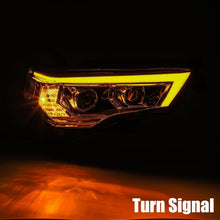 Load image into Gallery viewer, AlphaRex Dual LED Projector Headlights Toyota 4Runner [LUXX Series - Sequential Turn Signal] (14-20) Alpha-Black / Black / Chrome - Alpha-Black Alternate Image