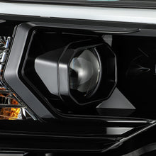 Load image into Gallery viewer, AlphaRex Dual LED Projector Headlights Toyota 4Runner [LUXX Series - Sequential Turn Signal] (14-20) Alpha-Black / Black / Chrome - Alpha-Black Alternate Image