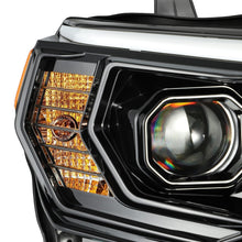 Load image into Gallery viewer, AlphaRex Dual LED Projector Headlights Toyota 4Runner [LUXX Series - Sequential Turn Signal] (14-20) Alpha-Black / Black / Chrome - Alpha-Black Alternate Image