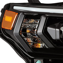 Load image into Gallery viewer, AlphaRex Dual LED Projector Headlights Toyota 4Runner [LUXX Series - Sequential Turn Signal] (14-20) Alpha-Black / Black / Chrome - Alpha-Black Alternate Image