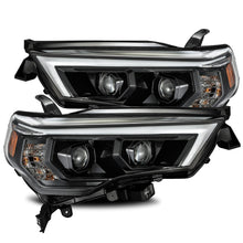 Load image into Gallery viewer, AlphaRex Dual LED Projector Headlights Toyota 4Runner [LUXX Series - Sequential Turn Signal] (14-20) Alpha-Black / Black / Chrome - Alpha-Black Alternate Image