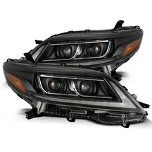 Load image into Gallery viewer, 739.00 AlphaRex Dual LED Projector Headlights Toyota Sienna (2011-2020) LUXX Series w/ Sequential Turn Signal - Alpha Black / Black - Redline360 Alternate Image