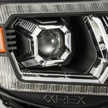 Load image into Gallery viewer, AlphaRex Dual LED Projector Headlights Toyota Tacoma [LUXX Series - DRL Light Tube] (05-11) Alpha-Black / Black / Chrome - Alpha-Black / With Converter Alternate Image
