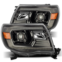 Load image into Gallery viewer, AlphaRex Dual LED Projector Headlights Toyota Tacoma [LUXX Series - DRL Light Tube] (05-11) Alpha-Black / Black / Chrome - Alpha-Black / With Converter Alternate Image