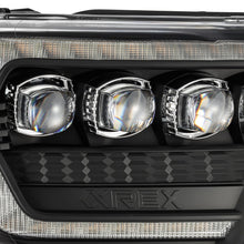 Load image into Gallery viewer, AlphaRex Quad 3D LED Projector Headlights Toyota Tacoma (2012-2015) [Nova Series - DRL Light Tube] Alpha-Black/Black - Alpha-Black Alternate Image