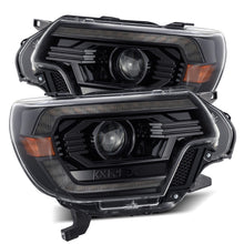 Load image into Gallery viewer, 749.00 AlphaRex Dual LED Projector Headlights Toyota Tacoma (2012-2015) LUXX Series w/ Sequential Turn Signal - Alpha Black / Black - Redline360 Alternate Image