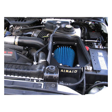 Load image into Gallery viewer, Airaid Performance Air Intake Ford F250/F350 Super Duty 6.0 V8 DSL (03-07) Red/ Black/ Blue Filter Alternate Image